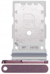 SIM kortelės laikiklis Samsung S908 S22 Ultra Dual Burgundy originalus (service pack)