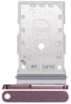 SIM kortelės laikiklis Samsung S908 S22 Ultra Dual Burgundy originalus (service pack)
