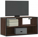 TV staliukas Televizoriaus spintelė, ruda, 80x31x39,5cm, mediena/metalas