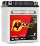 Banner 12Ah Bike Bull +- 12V 170A akumuliatorius 134x80x160mm