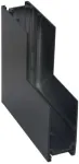 L tipo pavir&scaron;inio magnetinio bėgelio kampinis sujungimas MAGNETIC, juodas