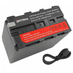 Sony NP-F970 PRO USB-C akumuliatorius su indikatoriumi 9600 mAh