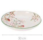 Home Styling Collection Kalėdinis dubuo i&scaron; akmens masės, &Oslash; 30 cm