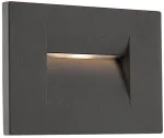 3W LED įleidžiamas vidaus/lauko &scaron;viestuvas INNER, tamsiai pilkas, 3000K, IP65, 9638
