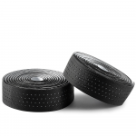Rockbros dviračio vairo juosta Perforated Silicone – juodos spalvos