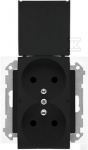 Kontakt Simon GN.2-KR.Z/U IP44 MATINĖ JUODA SIMON55