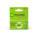 GP Battery GP - Įkraunamos baterijos, AAA dydžio, 650 mAh, 4 vnt. pakuotė