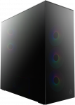ARCTIC Xtender Mirror kompiuterio korpusas, Mid Tower, E-ATX, RGB, Tempered Glass &ndash; juodos spalvos, mirrored