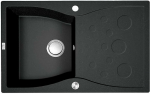 Granitinė virtuvinė plautuvė Laveo Molokin SPO_711T, Juodas