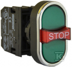 Schneider Electric Emas 3 JUNGIKLIS ŽALIAS STOP NE+NC+NE