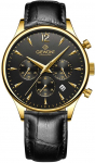 Vyri&scaron;kas laikrodis Giewont Chronograph Sapphire Juodai Auksinis GW6310-A4