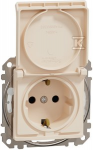Schneider Electric GN.SCHUKO PRZ.IP44 BEIGE SEDNA APRA&Scaron;YMAS