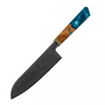 Damasko Plieno 20.1cm Santoku Peilis Usugiri JH-D-015