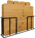 Bamboo chopping board - 4 pcs Ruhhy