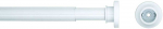 Vonios užuolaidų karnizas, teleskopinis, baltos sp., 22 mm, 75-125 cm