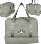 Daugiafunkcis 5 skyrių poliesterio kuprinės krep&scaron;ys, 30x39x18 cm, pilkas