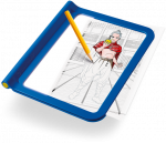 KIDYWOLF &scaron;viečianti dvipusė pie&scaron;imo plan&scaron;etė K-DRAW PRO, mėlyna