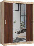 Stumdoma spinta 150 cm clp su veidrožiu sonoma /, tamsiai ruda