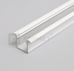 3m LED juostos profilis SMART-IN10 A/Z, baltai dažytas