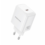 Borofone Įkroviklis jungiama į tinklą BN33 Fuente GaN Typ C - QC3.0 PD 40W baltos spalvos