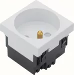 Hager tehalit.GB-EG Lizdas su/u 33st. pavienis 45x45mm baltas EER1339010