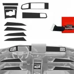 GrizzGlass Plėvelė vidaus apdailai GrizzGlass PianoSkin Matte, skirta Volkswagen Tiguan 3 (2024-2025) [8w1]