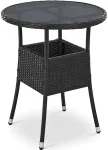 Juskys Sodo stalas Yoro &Oslash;80x73 cm juodas