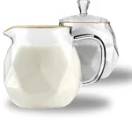 Vialli Design Cukraus indas ir pieno indas 300 ml Geo Gold 32132