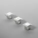 1,2W LED įleidžiamas &scaron;viestuvas ASSO, sidabro sp., 3vnt.