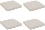 4 dalių sėdynės pagalvėlės VUGHT 4 pcs 100% poliesteris Balta