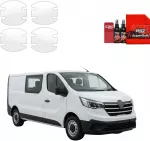 GrizzGlass bespalvė apsauginė plėvelė BodyShield po rankenomis, skirta Renault Traffic 3 Facelift (2020-2026) [4w1] (GRZ22744)