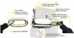 Condor Dviračio užraktas, grandinėlė 10x1200 mm, DREL dviračio apsauga