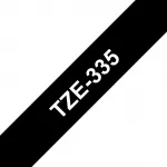 Brother TZE-335 label-making tape Baltas on juodas TZ