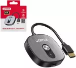 AV signalo perdavimo sistema Unitek Belaidis siųstuvas (imtuvui V1717C) | HDMI 4K@30Hz | P2P | Miracast | AirPlay (V1717BBK01)