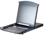Aten 8-Port 19" LCD CAT5e/6 KVM over IP Switch Dual Rail -