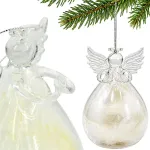 SASKA GIFT AND DECOR BOMBKA SZKLANA FORM&Oacute;WKA ANIOŁ 11CM SASKA GIFT & DECOR