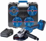 &Scaron;lifuoklis Scheppach Kątowa akumuliatorinė 20 V 125 mm C-ATB15/1-X Set S 5909356900 (SCH5909356900)