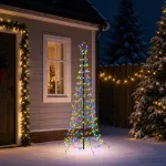 LED spiralinė Kalėdų eglutė su smaigu EKENAS 180 cm 220 LED