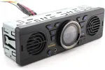 Automagnetola Goolsky 12.0v automobilinis saugus skaitmeninis atminties kortelės mp3 audio elektrinis automobilinis radijas su garsiakalbiu bt host garsiakalbis