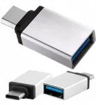 Adapteris, usb c ki&scaron;tukas į usb a 3.0 otg lizdą, telefonui, ne&scaron;iojamam kompiuteriui