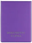 Dėklas dokumentams, mokinio pažymėjimui, vertikalus, violetinis, Biurfol