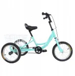 Kelioninis QKids Triratis dviratis 14&rsquo; Single Speed Shelf - &scaron;viesiai žalias