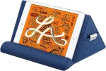 Moko tabletės pagalvėlės stovas, velvetinis laikiklis iki 11 colių plan&scaron;etėms, laikiklis el. skaityklėms, suderinamas su Ipad Air 5 10.9/air3, Ipad 10.2 2022, Ipad Pro 11/10.5/9.7, Mini 5, Galaxy Tab S9/s9+/s6/s7, navy
