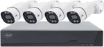 PNI House IPMAX POE 8 vaizdo stebėjimo sistemos komplektas, NVR su 4 kameromis ir PNI SafeHouse 1TB HDD