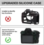 Easy Hood Z8 dėklas Nikon Z8, mink&scaron;tas silikonas, juodas
