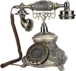 Vbestlife retro stiliaus antikvarinis laidinis telefonas klasikinis sukamasis telefono aparatas salonui namams, numatytasis
