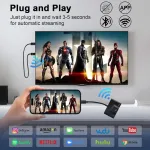 Vaizdo grotuvas Anytrox belaidis hdmi siųstuvas ir imtuvas, usb c į hdmi belaidis siųstuvas ir imtuvas, 1080p belaidis ekrano plėtiklis vaizdo/garso srautiniam perdavimui i&scaron; telefono/plan&scaron;etinio kompiuterio/ne&scaron;iojamojo kompiuterio į televizorių, proj ...