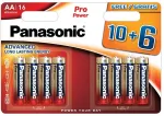 Panasonic Batteries Baterijos - Panasonic Pro Power LR6PPG/16B 10+6 vnt.