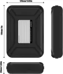 Tnsray 1 x 3.5 colio kietojo disko dėklas, apsauginis dėklas, apsauginė dėžutė, laikymo krep&scaron;ys, skirtas 3.5 colio kietiesiems diskams, 3.5 colio hdd kietiesiems diskams, kietojo disko dėklas, hdd apsauginis dėklas