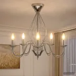 Pakabinamas &scaron;viestuvas Gaublio lempa E14 Metalas Chromo &Oslash; 52 x 47 cm
